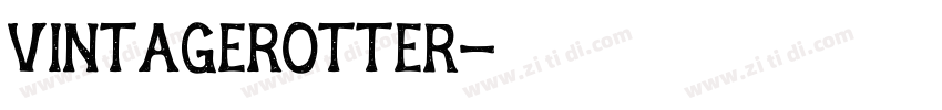 VintageRotter字体转换