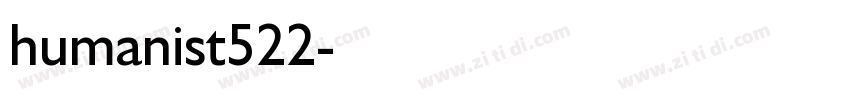 humanist522字体转换