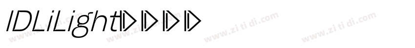 IDLiLight字体转换