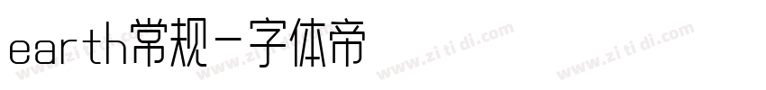 earth常规字体转换