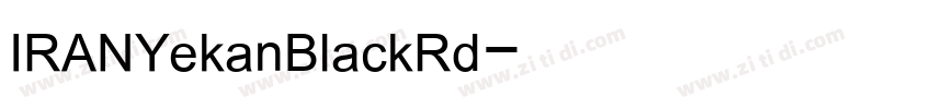 IRANYekanBlackRd字体转换