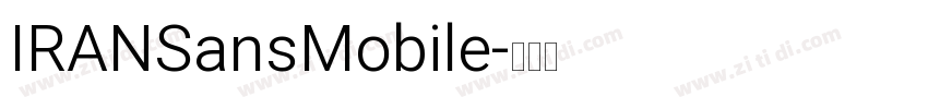 IRANSansMobile字体转换