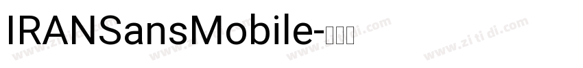 IRANSansMobile字体转换