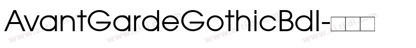 AvantGardeGothicBdI字体转换