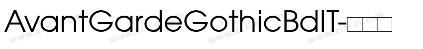 AvantGardeGothicBdIT字体转换
