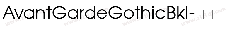 AvantGardeGothicBkI字体转换