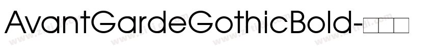 AvantGardeGothicBold字体转换