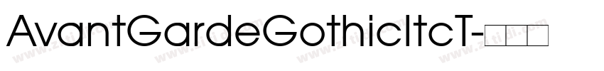 AvantGardeGothicItcT字体转换