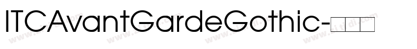 ITCAvantGardeGothic字体转换
