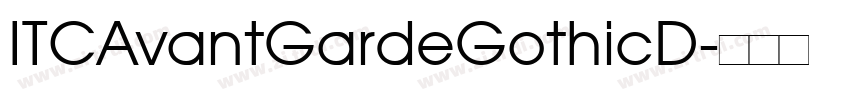 ITCAvantGardeGothicD字体转换