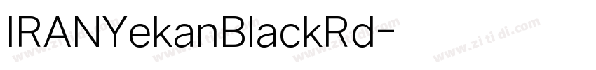 IRANYekanBlackRd字体转换