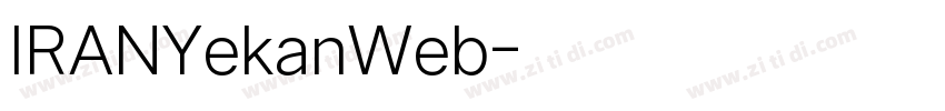 IRANYekanWeb字体转换