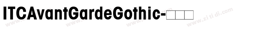 ITCAvantGardeGothic字体转换