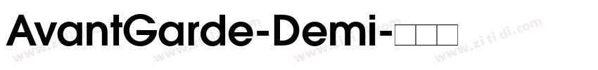 AvantGarde-Demi字体转换