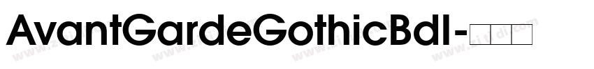 AvantGardeGothicBdI字体转换