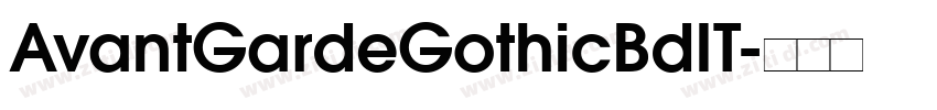 AvantGardeGothicBdIT字体转换