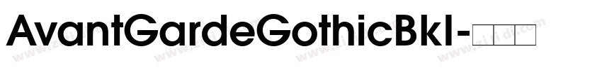 AvantGardeGothicBkI字体转换