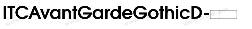 ITCAvantGardeGothicD字体转换