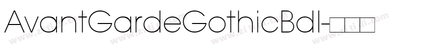 AvantGardeGothicBdI字体转换