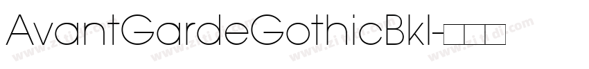 AvantGardeGothicBkI字体转换