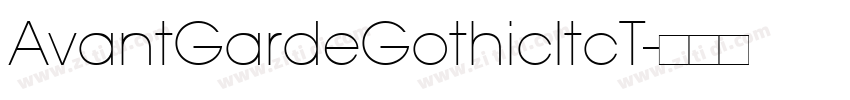 AvantGardeGothicItcT字体转换