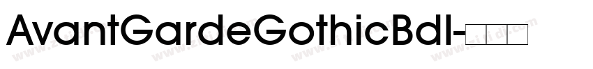 AvantGardeGothicBdI字体转换