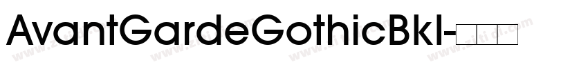 AvantGardeGothicBkI字体转换
