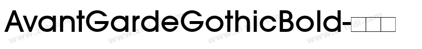 AvantGardeGothicBold字体转换