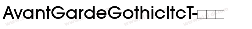AvantGardeGothicItcT字体转换