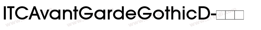ITCAvantGardeGothicD字体转换