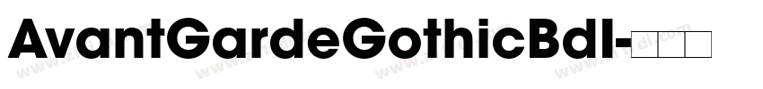 AvantGardeGothicBdI字体转换