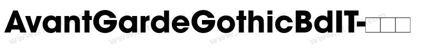 AvantGardeGothicBdIT字体转换