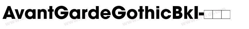 AvantGardeGothicBkI字体转换