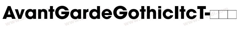 AvantGardeGothicItcT字体转换