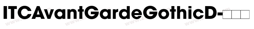 ITCAvantGardeGothicD字体转换