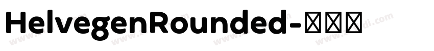 HelvegenRounded字体转换