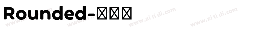 Rounded字体转换