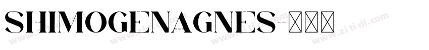 SHImogenAgnes字体转换