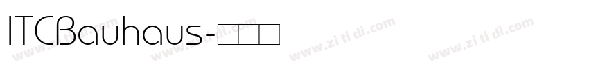 ITCBauhaus字体转换