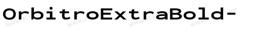 OrbitroExtraBold字体转换
