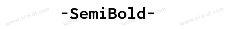 極影毀片熒圓-SemiBold字体转换