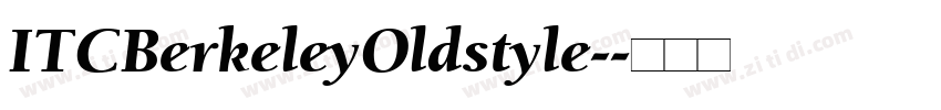 ITCBerkeleyOldstyle-字体转换