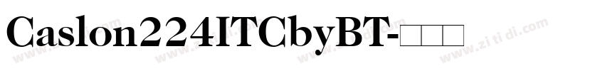 Caslon224ITCbyBT字体转换