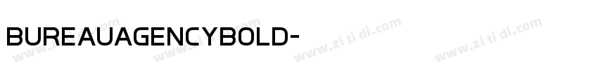 BureauAgencyBold字体转换