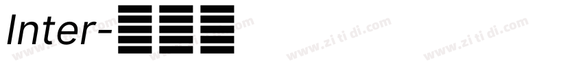 Inter字体转换