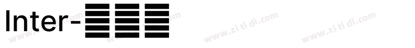 Inter字体转换