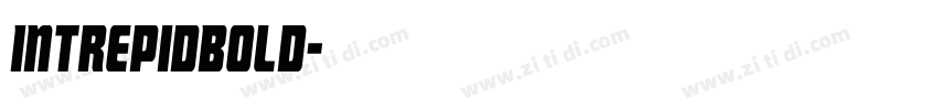 IntrepidBold字体转换