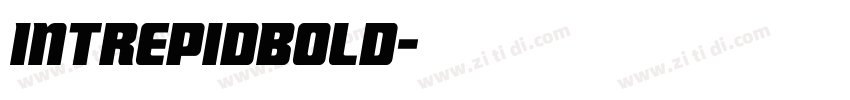 IntrepidBold字体转换