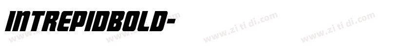 IntrepidBold字体转换