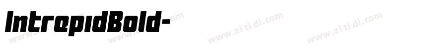 IntrepidBold字体转换